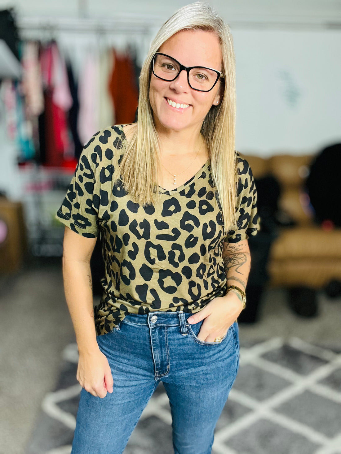 Michelle Mae Chloe Cozy Top (animal print)
