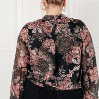 I Wish We Had it All Surplice Floral Blouse