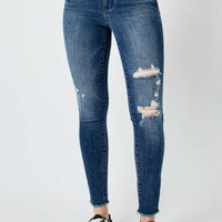 Judy Blue High Waist Distressed Skinny Jeans