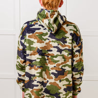 Kids Oversized Hoodie Blanket in Camo