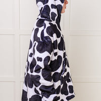 Kids Oversized Hoodie Blanket in Cow