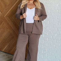 Magic Wide Leg Crop Pants in Dark Mocha