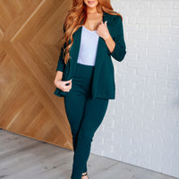 Magic Ankle Crop Skinny Pants in Hunter Green