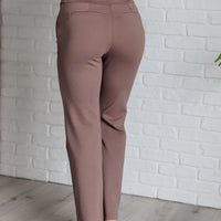 Magic Straight Pants in Dark Mocha