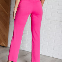 Magic Straight Pants in Hot Pink