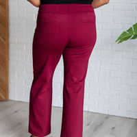 Magic Straight Pants in Wine