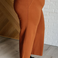 Magic Wide Leg Crop Pants in Rust