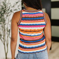 Max Aura Points Striped Knit Tank