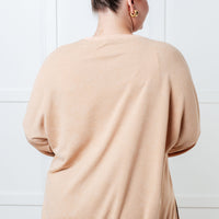 No Plain Jane Oversized Sweatshirt in Khaki