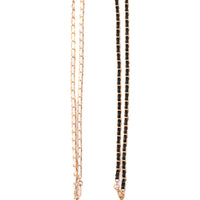 PU Leather Gold Chain Cell Phone Lanyard Set of 2