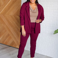 Magic 3/4 Blazer in Wine