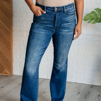 Santana High Rise Control Top Bootcut Jeans (Short Inseam)