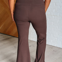 Stamina Stride Flare Leggings in Espresso