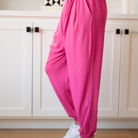 The Motive Slouch Jogger in Hot Pink