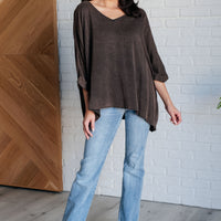 Wishy Washy Mineral Washed Oversized Top