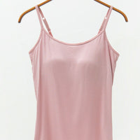 Adjustable Strap Modal Cami with Bra