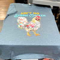 No Spring Chicken Floral Graphic Tee | Farm |Spring 2026