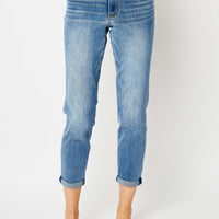 Judy Blue Cuffed Hem Slim Jeans