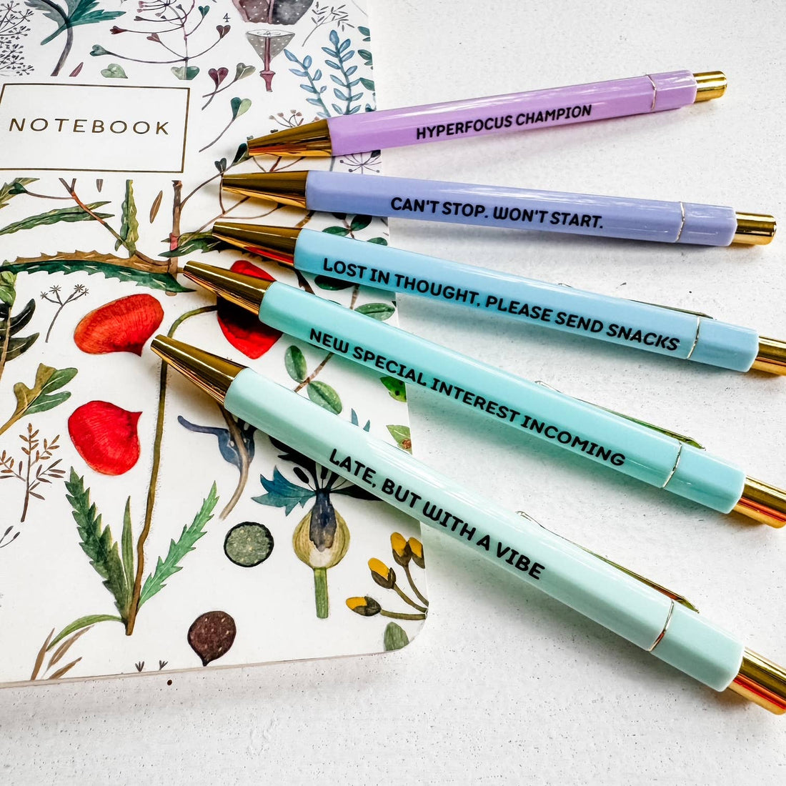 ADHD Girlie - Pen Set - Funny Gift, Neurodivergent