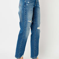 Judy Blue Distressed Slim Jeans