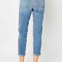 Judy Blue Cuffed Hem Slim Jeans