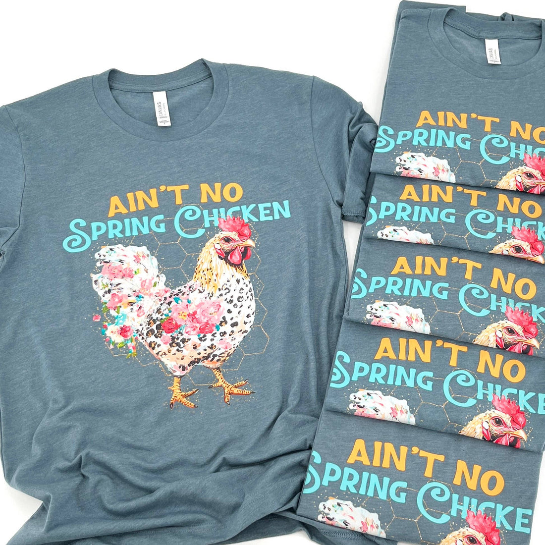 No Spring Chicken Floral Graphic Tee | Farm |Spring 2026