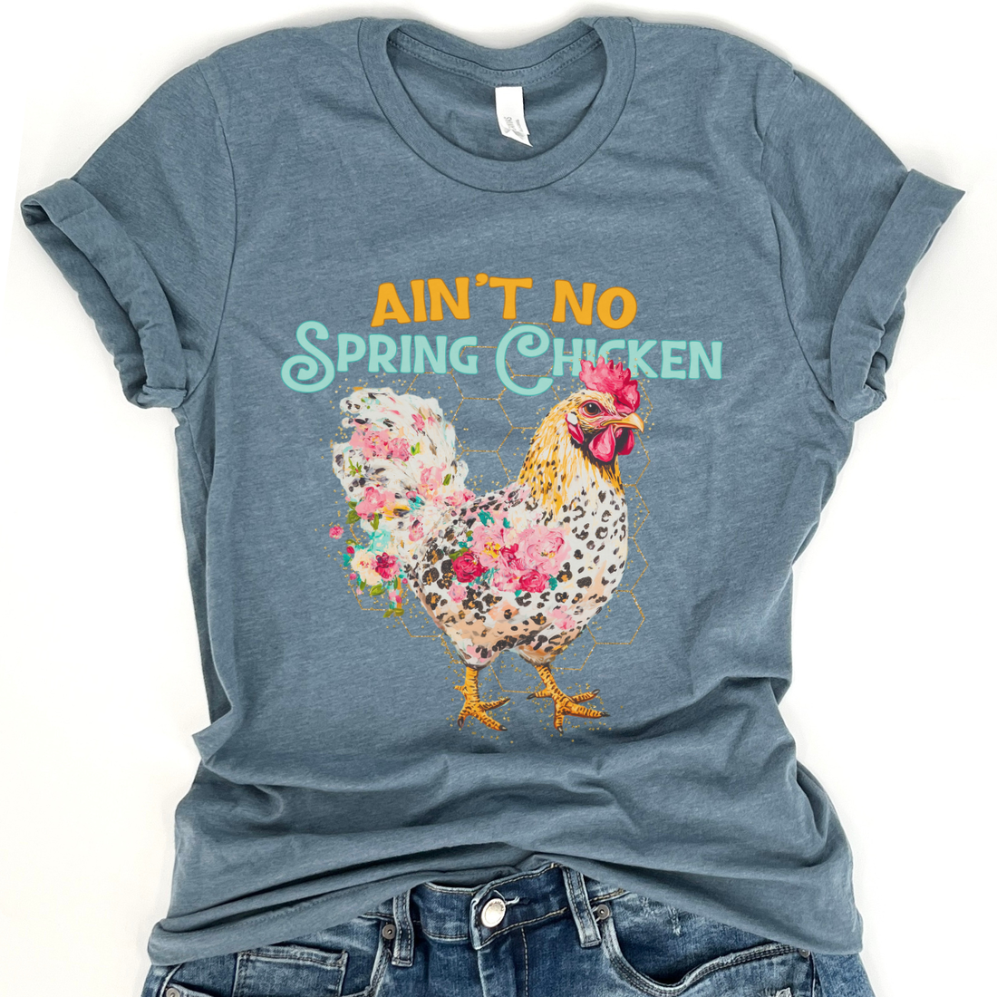 No Spring Chicken Floral Graphic Tee | Farm |Spring 2026