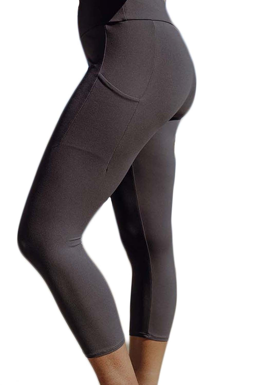 Capri Pocket Leggings (Charcoal)