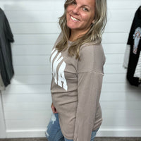 Mama Ribbed Sweatshirt