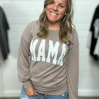 Mama Ribbed Sweatshirt