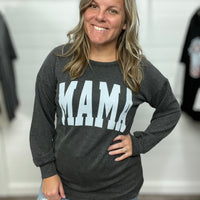 Mama Ribbed Sweatshirt