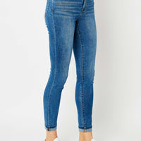 Judy Blue Cuffed Hem Skinny Jeans