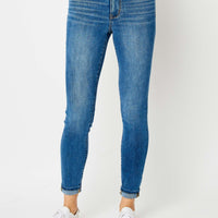 Judy Blue Cuffed Hem Skinny Jeans