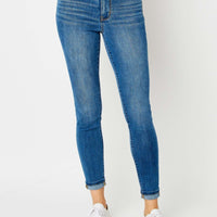 Judy Blue Cuffed Hem Skinny Jeans